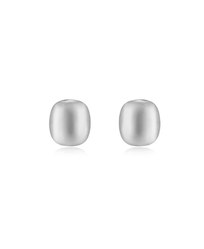Ettika Minimal Curved Square Stud Earrings