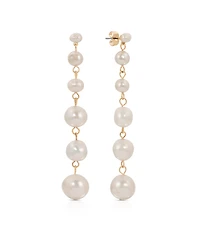 Ettika Multi-Freshwater Cultivated Pearl Linear Earrings