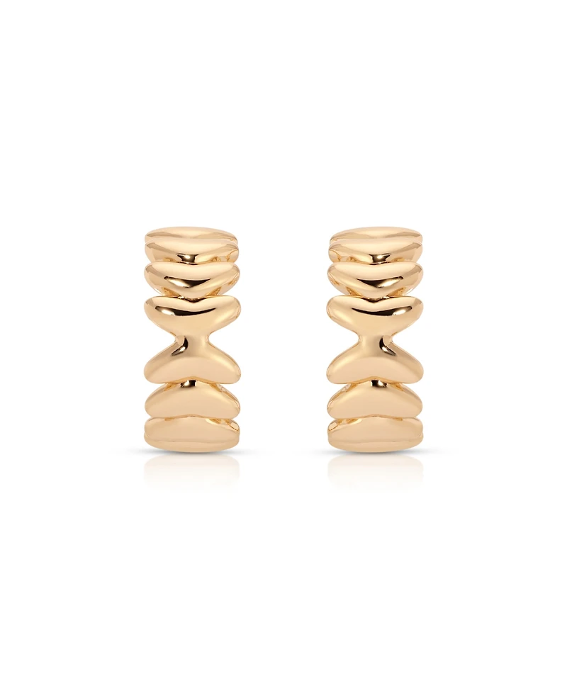 Ettika Small Metal Moderna Hoops