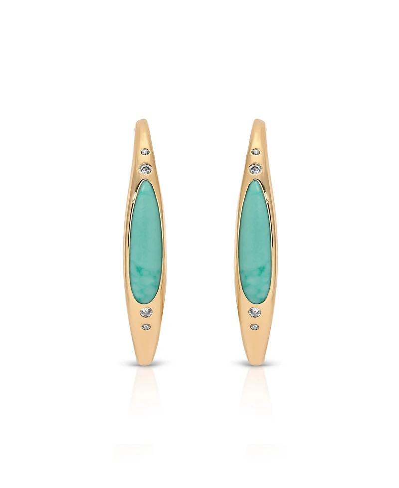 Ettika Turquoise Solstice Hoops
