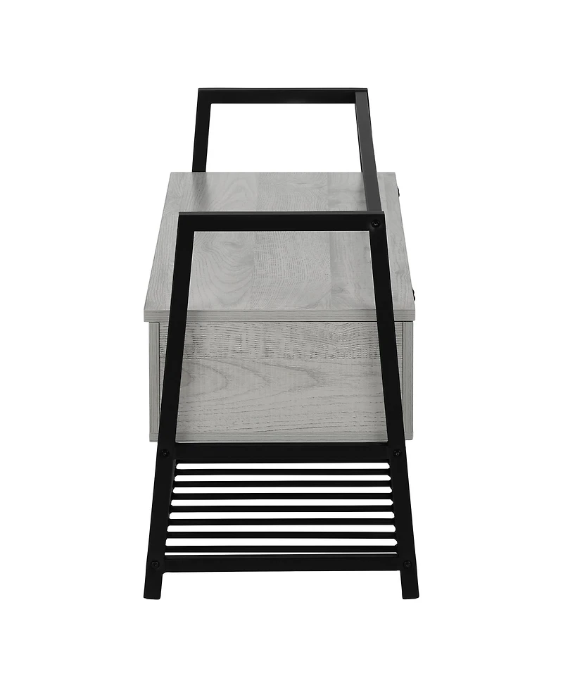 Storage Bench with Flip Top for Entryway Bedroom or Living Room Seating