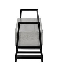 Storage Bench with Flip Top for Entryway Bedroom or Living Room Seating