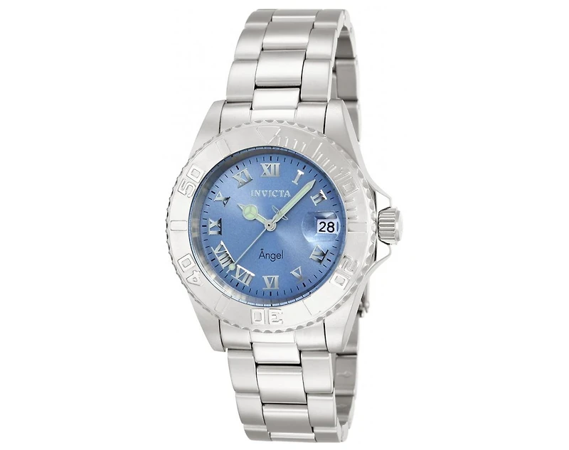 Invicta Women's 14361 Angel Quartz 3 Hand Light Blue Dial Watch