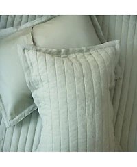 French Linen Channel Stitch Quilt & Sham Set - King/Cal King