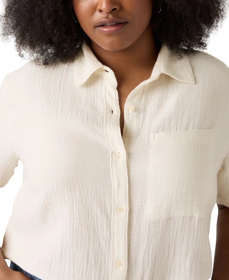 Levi's Plus Darlene Cotton Short-Sleeve Shirt