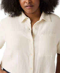 Levi's Plus Darlene Cotton Short-Sleeve Shirt