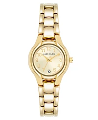 Anne Klein Women's Quartz Petite Easy to Read Gold-Tone Metall Alloy Watch, 24mm