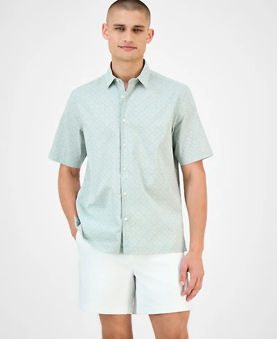 Alfani Men's Geo-Pattern Shirt, Exclusively at Macy's