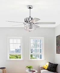 Home Accessories 52" Callen 3-Light Indoor Ceiling Fan Chandelier