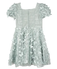 Rare Editions Toddler and Little Girls 3D Butterfly Party Dress