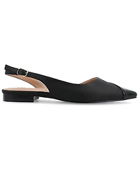 Journee Collection Women's Daphnne Pointed Toe Slingback Flats