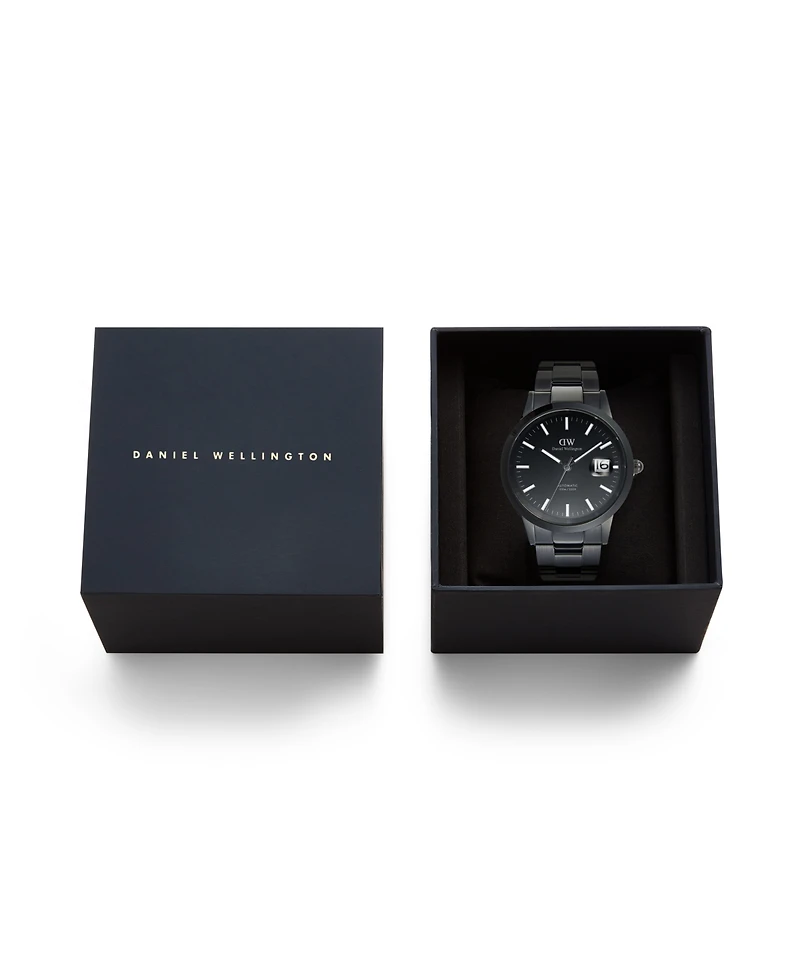 Daniel Wellington Men's Automatic Black Stainless-Steel Watch, 40mm