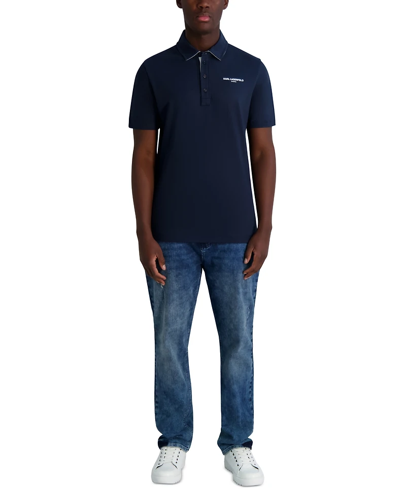 Karl Lagerfeld Paris Men's Logo Polo Shirt