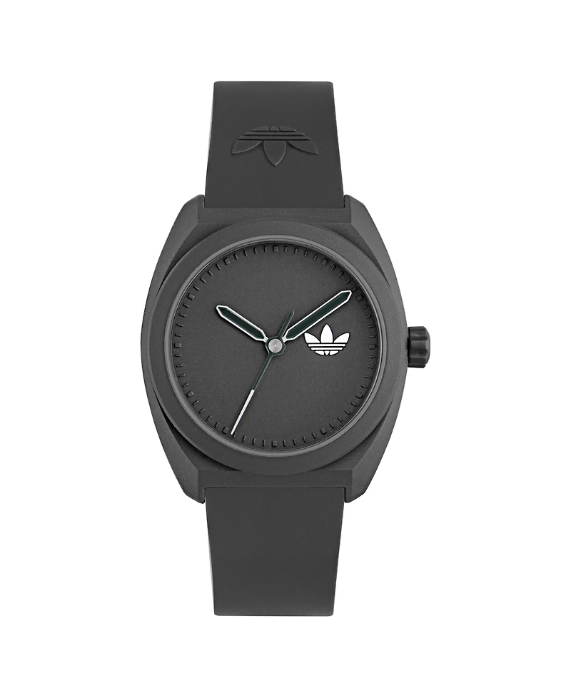 adidas Unisex Analog Black Polyurethane Watch, 42mm