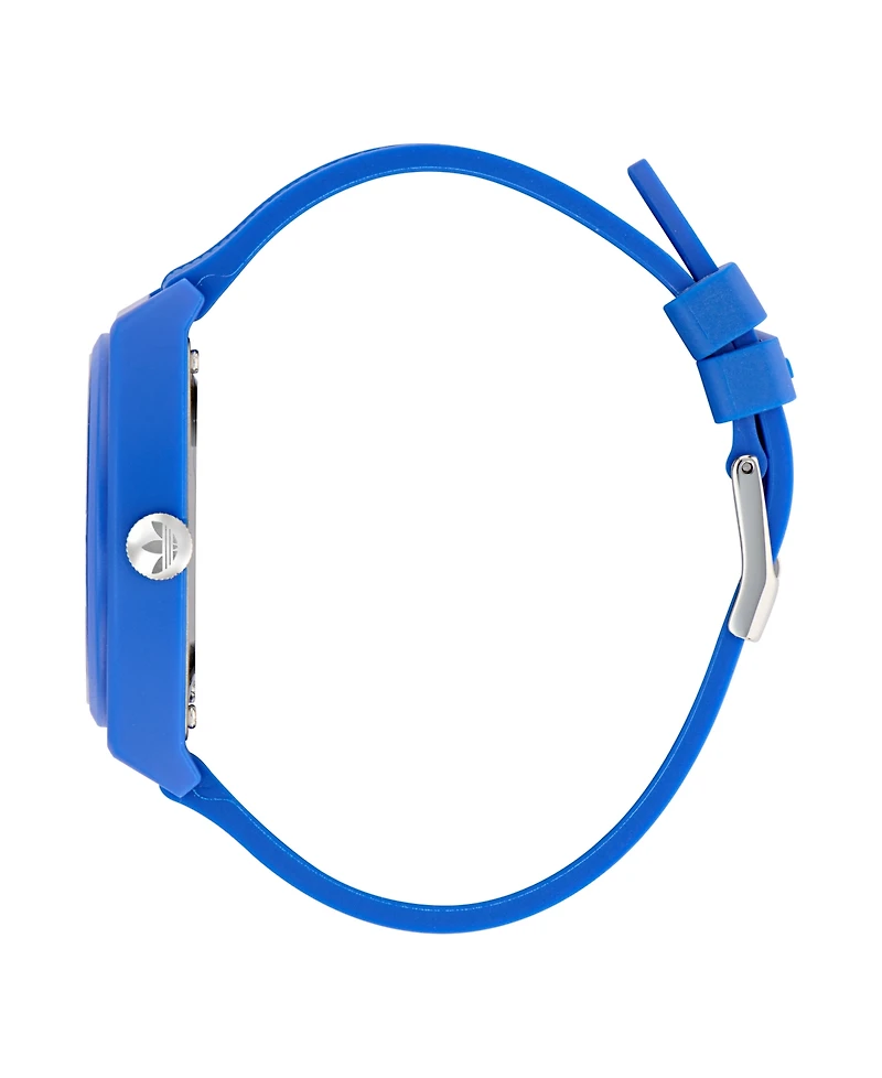 adidas Unisex Analog Blue Resin Watch, 38mm