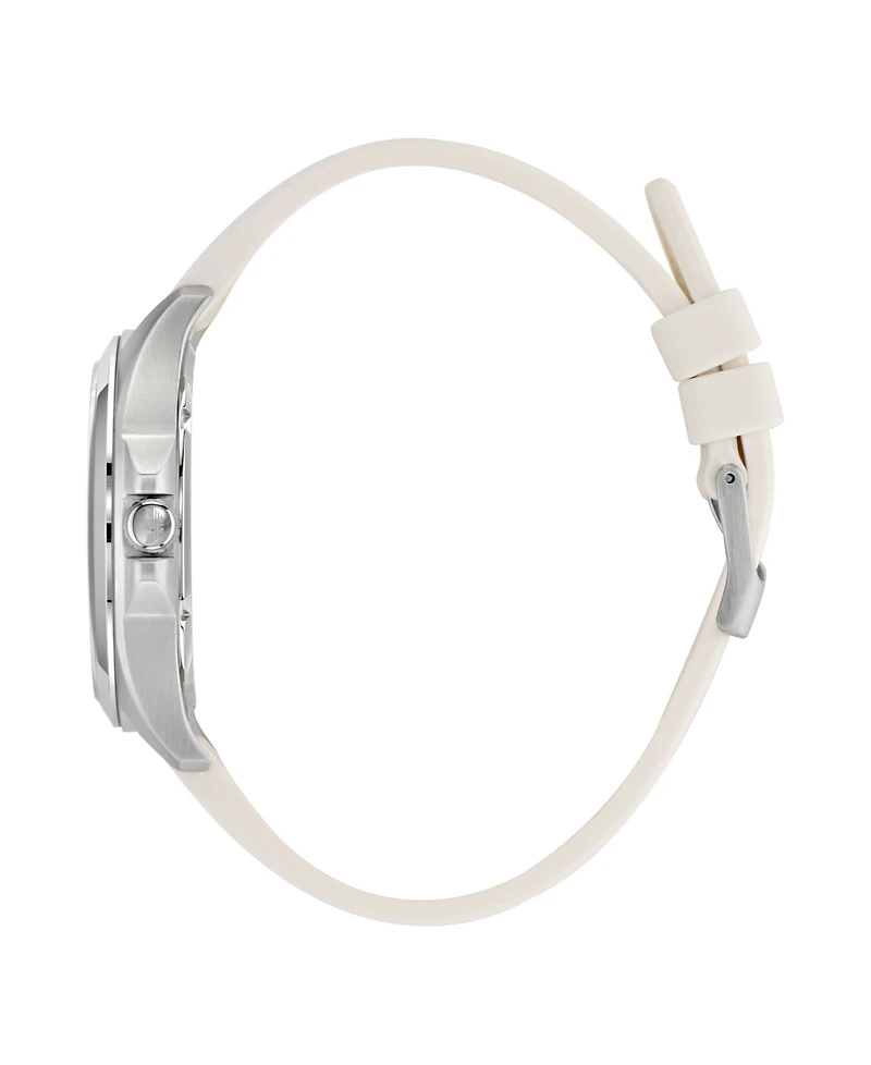 adidas Unisex Analog White Silicone Watch, 40mm