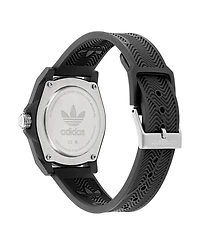 adidas Unisex Analog Black Resin Watch, 41mm