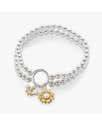 Sunflower Bee Double Stretch Bracelet