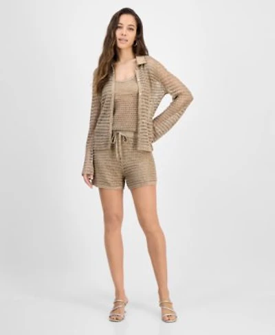 Guess Womens Bella Knit Shirt Tank Top Shorts