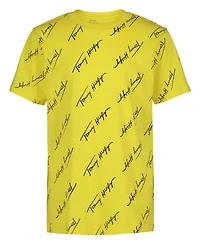 Tommy Hilfiger Toddler and Little Boys Angled Script Print Short Sleeve T-Shirt