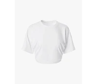 WeWoreWhat Women's Ruched Cropped Tee