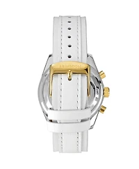 Abingdon Co. Women's Jordan Chronograph Multifunctional Champagne Leather Strap Watch, 40mm