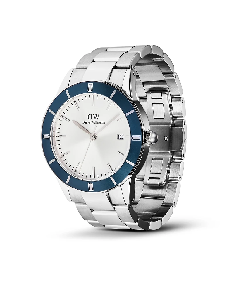 Daniel Wellington Men's Analog Silver Tone Stainless-Steel Watch
