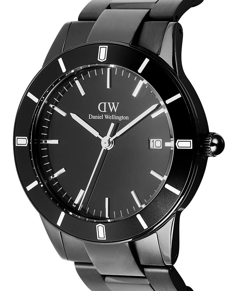 Daniel Wellington Men's Analog Black Stainless-Steel Watch, 40mm