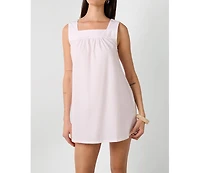 WeWoreWhat Women's Square Neck Babydoll Mini Dress