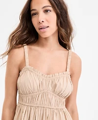 Boss Orange Women's Cotton Sweetheart-Neck Maxi Dress
