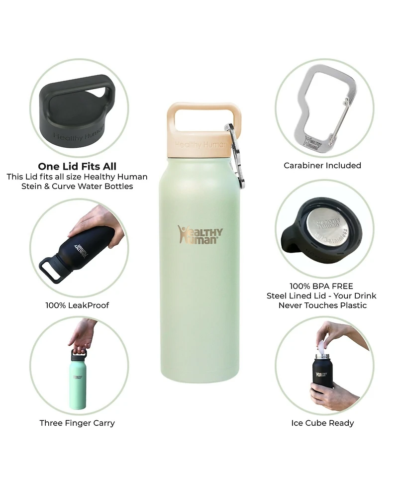 Stainless Steel Bottle: 21oz