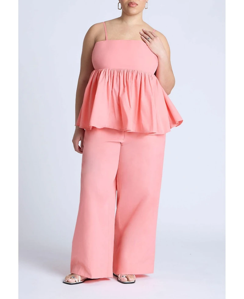 Eloquii Women's Peplum Cami Top