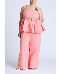 Eloquii Women's Peplum Cami Top