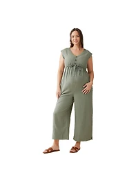 Ingrid + Isabel Maternity Luxe Linen Jumpsuit