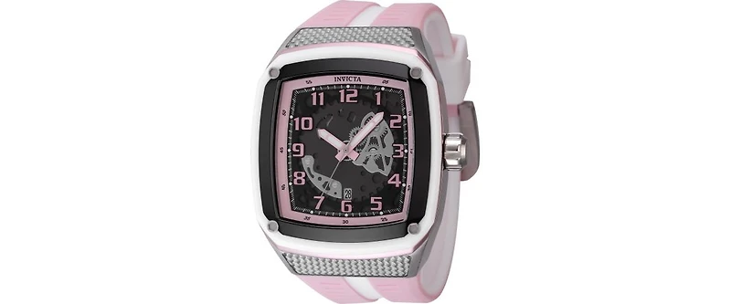 Invicta Men's 48069 Invicta Racing Quartz Multifunction Pink, Gunmetal Dial Watch