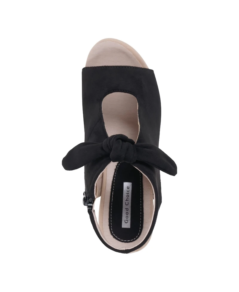 Gc Shoes Women's Kimora Knot Detail Block Heel Dress Sandals