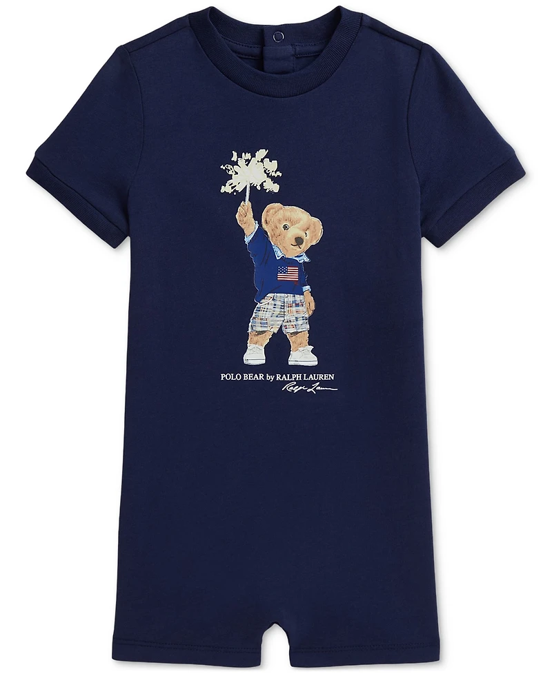 Polo Ralph Lauren Baby Boys Bear Cotton Jersey Shortall