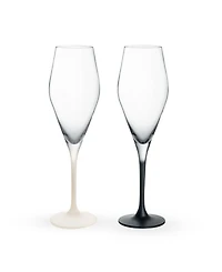 Villeroy & Boch Manufacture Rock Couples Toasting Flutes, Set of 2