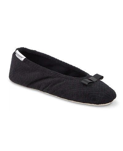 Isotoner Signature Women's Gemma Microterry Ballerina Slippers