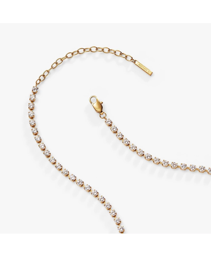 Crystal Tennis Chain Adjustable Necklace