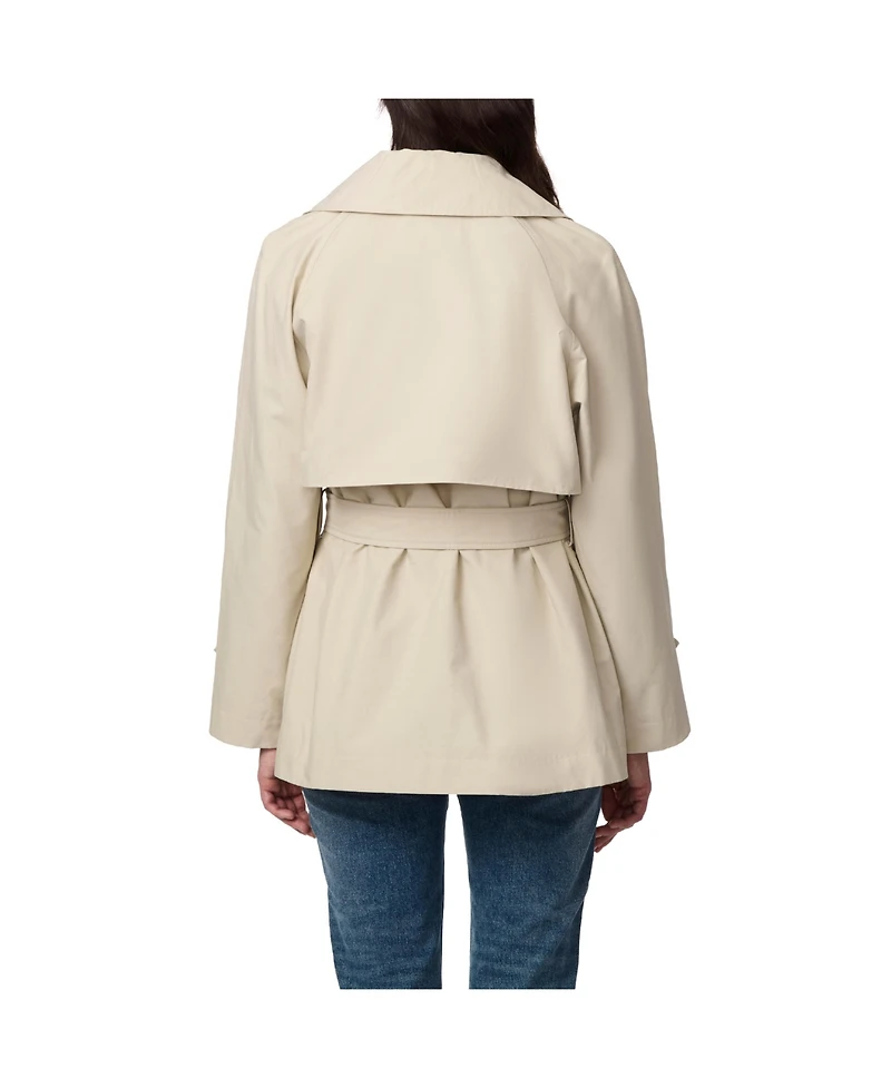 Bernardo Women's Belted Short Trench