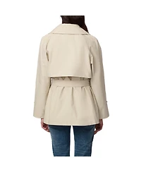 Bernardo Women's Belted Short Trench