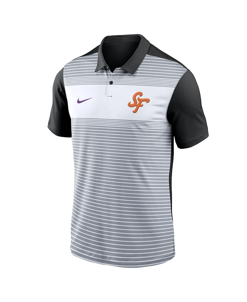 Nike Men's White/Black San Francisco Giants 2025 City Connect Fashion Legacy Icon Vapor Performance Polo Shirt
