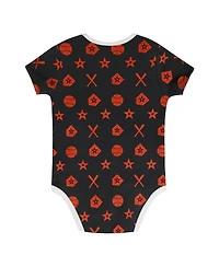 Outerstuff Infant 2-Piece Black Baltimore Orioles On Deck Diaper Cover Set