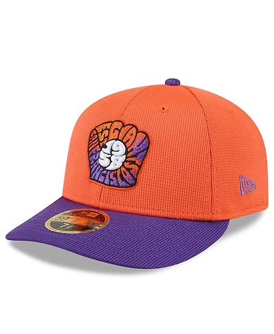 New Era Men's Orange/Purple San Francisco Giants 2025 City Connect Batting Practice Low Profile 59FIFTY Fitted Hat
