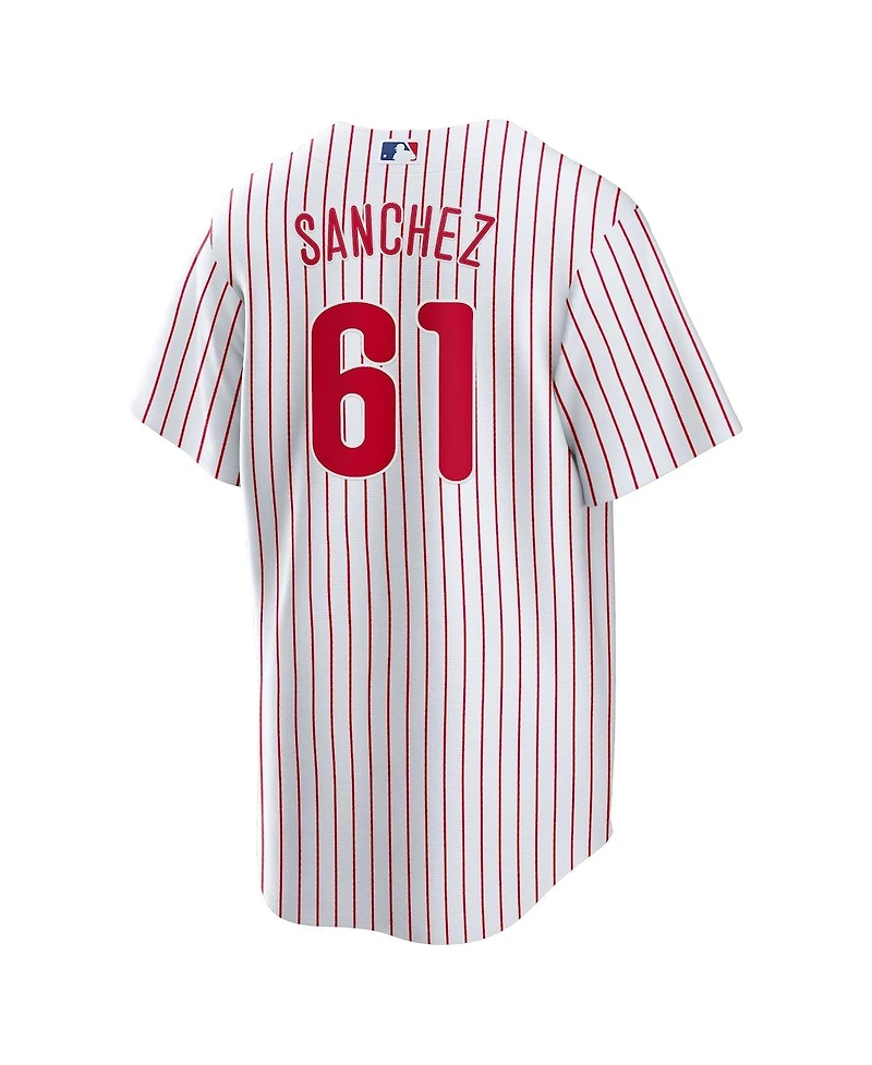 Nike Men's Cristopher Sanchez White Philadelphia Phillies Home Replica Jersey