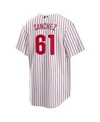 Nike Men's Cristopher Sanchez White Philadelphia Phillies Home Replica Jersey