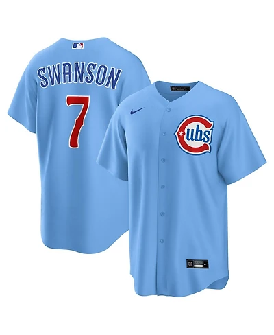Nike Men's Dansby Swanson Blue Chicago Cubs 2nd Alternate Replica Player Jersey