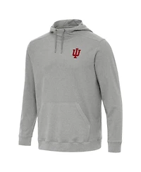 Antigua Men's Heather Indiana Hoosiers Cloud Pullover Hoodie