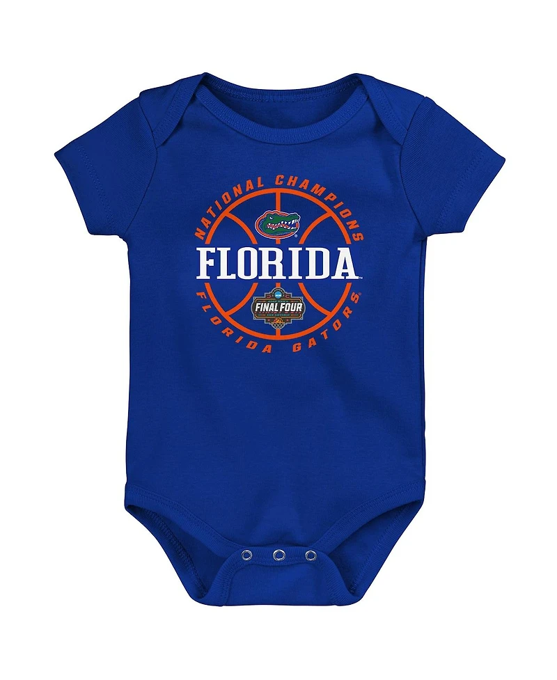 Outerstuff Infant Royal Florida Gators 2025 Ncaa Men's Basketball National Champions Slam Dunk Bodysuit